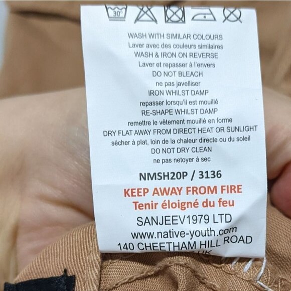 New Native Youth | 3D Pocket Cotton Button-Up Camp Shirt - Picture 6 of 7